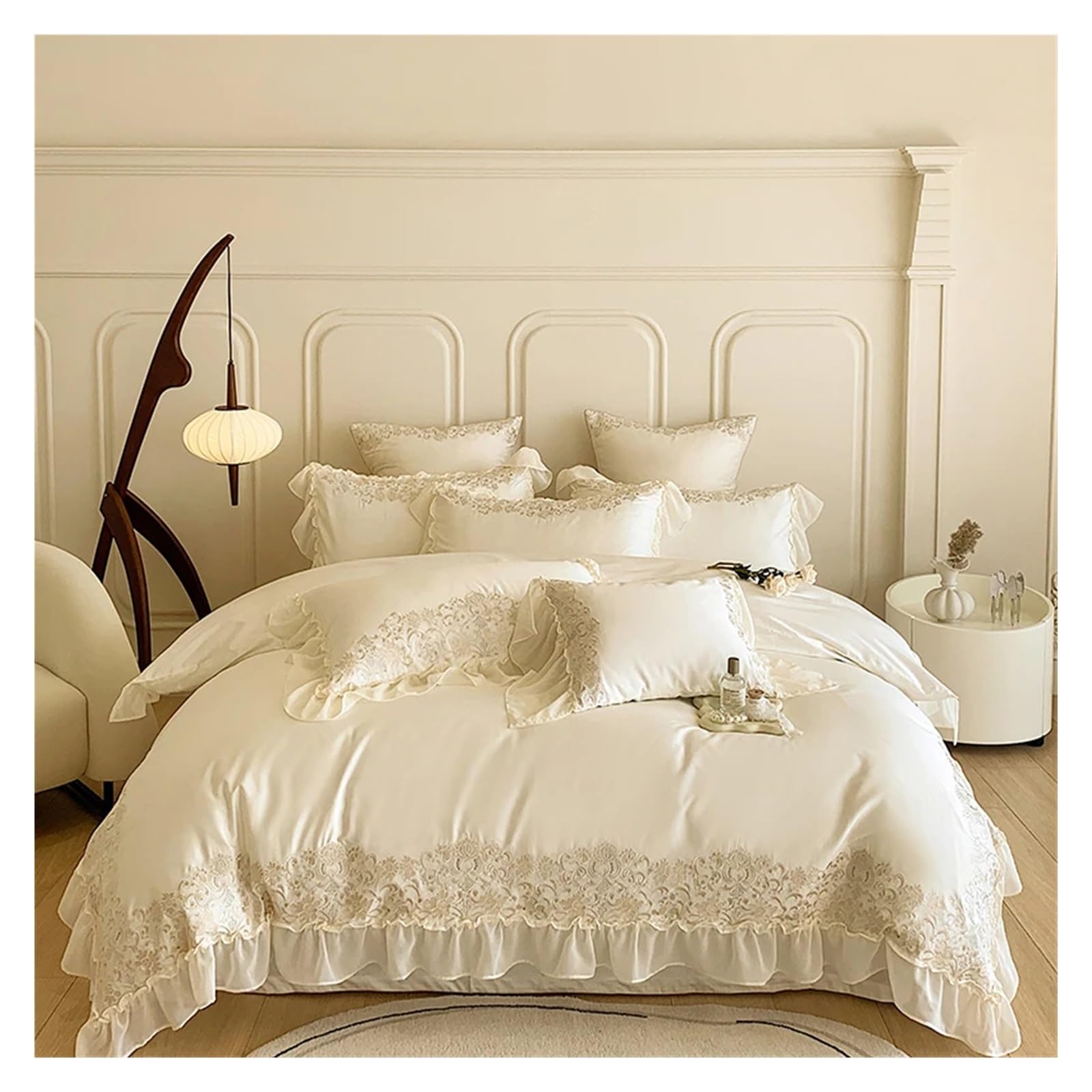 Amazon.com: ADovz French lace Bedding Set 1000TC Egyptian